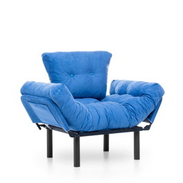 Atelier Del Sofa Nitta Single - Sillón de orejas Azul